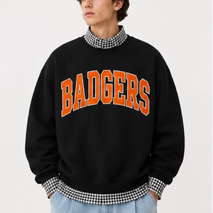 Sweat-shirt à col montant pour homme personnalisé, imprimé New York, coupe ample, décontracté, manches régulières, en coton French Terry, style automne - Product Image 4