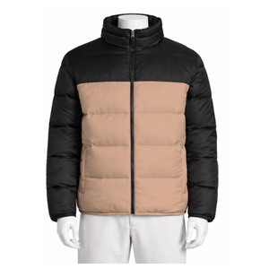 Men puffer <b>jacket</b> breathable fabric long sleeve regular fit design stands collar zipper custom logo printing men puffer <b>jacket</b> - Product Image 5