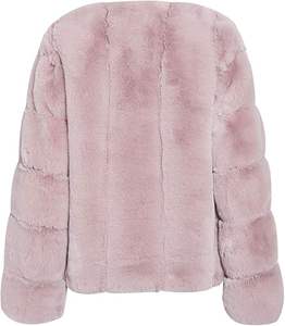 Manteau d'hiver personnalisé en fourrure pour femme, en fourrure de renard véritable, coupe courte, de luxe, pour la vente en gros - Product Image 2