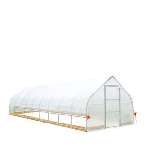 12FT X 40FT Stable Tunnel <b>Greenhouse</b> for Grow Tent 6 Mil Clear EVA <b>Plastic</b> Film Cold Frame Hand Crank Roll Peak Ceiling Roof - Product Image 6