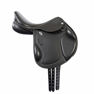 Selle d'obstacle anglaise de luxe - Cuir de veau véritable de qualité supérieure, arceau en bois à contact étroit, Nafko Industry NK-717, personnalisable - Product Image 1