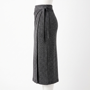 Women's <b>Winter</b> Knit Wrap <b>Midi</b> <b>Skirt</b> Elegant Warm Tie-Side Casual <b>Skirt</b> OEM ODM Wholesale Factory Custom Logo Low MOQ - Product Image 3