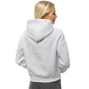 Sudadera con Capucha para Mujer, Color Sólido, 100% Algodón, Forro Polar, Secado Rápido, Transpirable, con Cordón Ajustable - Product Image 6