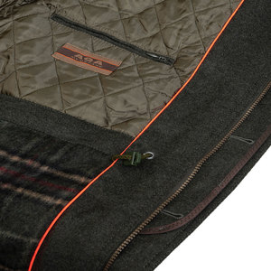 Veste d'hiver pour homme, chaude et chauffante, 100% laine, anti-boulochage, longue veste de chasse pour homme - Product Image 6