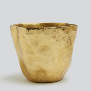 Recipiente para Velas GOLDEN HOUR, de Aluminio Fundido y Chapado en Oro - Product Image 2