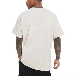 Camiseta de Poliéster Personalizada al por Mayor, Camiseta Blanca para Hombre, Marca Propia, Peso Pesado, 100% Algodón Orgánico Supima Pima, Unisex, Calidad Premium, Color Negro - Product Image 3