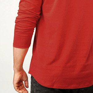 Camiseta de Manga Larga Oversize de Algodón Transpirable con Estampado Floral, Logotipo Personalizado en la Parte Delantera, Mangas en Contraste, Estilo Urbano para Hombre - Product Image 4