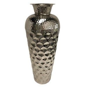 Elegant Contemporary Metal Flower Vase Decorative Home Accessory For Luxury Interior Floral Arrangement Display - Product Image 1
