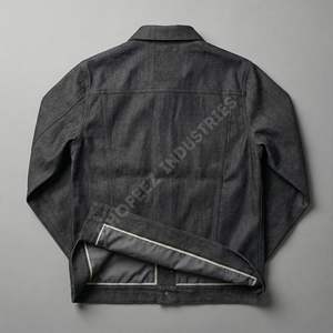 แจ็คเก็ตยีนส์คุณภาพสูงสำหรับทุกเพศ สไตล์ลำลอง ผ้าฝ้าย สตรีทแวร์ ปักลายตามสั่ง พิมพ์ลายตามสั่ง รับผลิตแบบ OEM ขายส่งจากโรงงาน - Product Image 3