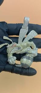 Iced Out VVS Moissanite <b>Bumble</b> <b>Bee</b> Pendant 925 Silver pendant Luxury Fashion <b>Jewelry</b> Hip Hop Pendant FIne <b>Jewelry</b> For Men's - Product Image 4