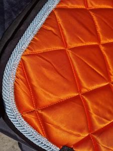 Tapis de selle de Dressage anglais en tissu personnalisé, équipement d'équitation bleu, produits équestres, vente en gros - Product Image 3