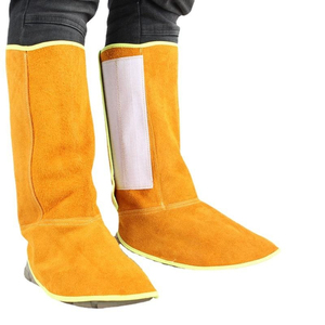 Competitive Rates Bulk Orders Premium Sale Safety Clothing Accessories Welding Shoe Covers Split <b>Leather</b> <b>Boots</b> Cover For Unisex - Product Image 1
