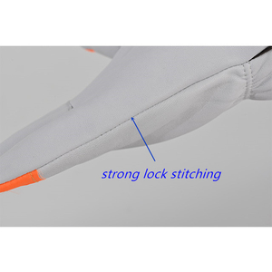Gants de sécurité en cuir blanc, texture lisse, sans latex, gants de travail polyvalents, gants de conducteur - Product Image 3