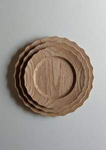 ชุดจานไม้แกะสลักที่ทนทานและเป็นมิตรกับสิ่งแวดล้อม พร้อมชาม  ใช้เทคนิคการแกะสลักสำหรับตกแต่งโต๊ะ - Product Image 2