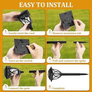 GIGALUMI Set di 6 Luci Solari da Giardino a LED Impermeabili per Esterni - Product Image 2