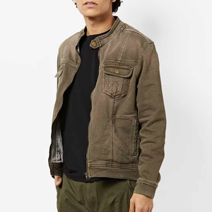 Chaqueta de Mezclilla Vintage para Hombre, Estilo Formal y Urbano, Bordada, 100% Algodón, Invierno, con Botones, Servicio OEM Disponible - Product Image 1