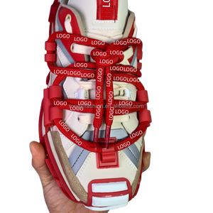 Di fascia alta di design di lusso da uomo Custom in vera pelle in maglia bassa Top Space Sneakers multicolori per ascensori sportivi - Product Image 4