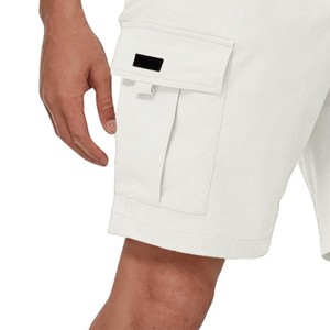 High Quality Men's Casual Mid <b>Cargo</b> Shorts Cotton <b>White</b> Color Lightweight Solid Pattern Outdoor Quick Dry Eco-Friendly - Product Image 3