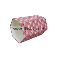 Fleur artisanale DIY imprimée sur tissu de coton avec support en carton pour petits espaces et appartements