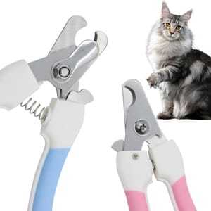 Professional Dog & Cat Nail <b>Clipper</b> Set with Safety Guard and File Pink Blue Stainless Steel <b>Pet</b> Grooming Tool - Product Image 2
