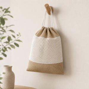 Bolsa Reutilizable de Yute y Algodón para Productos, 22x30 cm, con Cordón, para Verduras y Frutas, con Logotipo Personalizado, Venta al Por Mayor, Fabricante OEM - Product Image 6