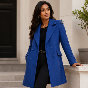 Blazer en coton et polyester brodé Delta Sigma Sorors pour femme, manteau de sororité, vêtement d'extérieur de la régalia maçonnique héritage - Product Image 3