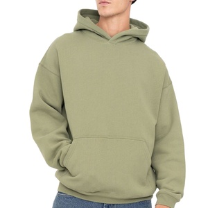 Sweat-shirt à capuche pour homme, coupe ample, épaules tombantes, grande taille, tissu molletonné épais, style décontracté - Product Image 1