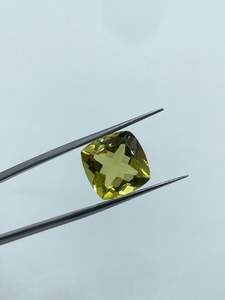 Cuarzo Limón Natural Cuadrado Amarillo Claro Transparente de Alto Brillo, Gema para Joyería, Precio al por Mayor, Exportador - Product Image 4