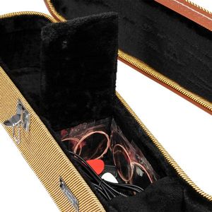 Replace 46540529 41\" Folk Guitar Hardshell Carrying Case Microgroove Flat Yellow Fits Most <b>Musical</b> <b>Instrument</b> Protection - Product Image 6