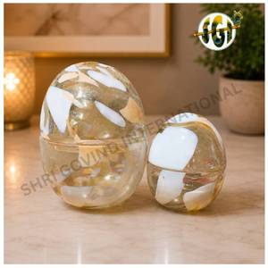 Porte-bougie en verre de luxe en forme de hibou avec couvercle, fait main, en verre coloré, résistant à la chaleur, de haute qualité pour la maison et la Saint-Valentin - Product Image 4