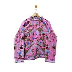 Best Quality New Design Handmade <b>Velvet</b> Suzani Embroidery <b>Jacket</b> Unique Bohemian Style <b>Women's</b> Reversible Waterproof <b>Jacket</b> Soft - Product Image 6