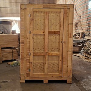 Industrial Wooden Vault with Access Door Heavy Duty Reusable Plywood <b>Storage</b> <b>Box</b> Custom OEM ODM Vietnam Factory - Product Image 5