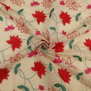 Premium Multi Embroidery Fabric Women Fashion Fabric Designer Embroidery Fabric Party Wear Fabric Luxury Fabric - Product Image 4