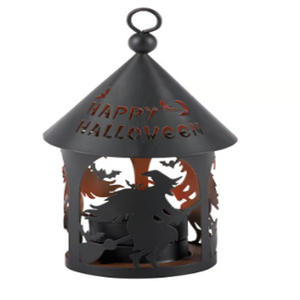 Flying Witches <b>Lantern</b> Black Halloween Ghost <b>Lantern</b> <b>Tealight</b> Holder Die Cut Design Round Shape - Product Image 3