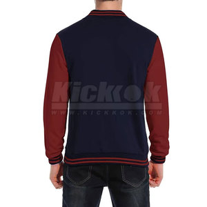 Chaqueta Letterman Personalizada de Lona con Cuello Alto, Cómoda, para Hombre, Mangas Largas, Transpirable, de Secado Rápido, Ecológica, para Invierno - Product Image 3