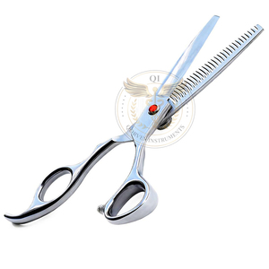 Tijeras de Entresacar Profesionales de 6.5 Pulgadas para Texturizar el Cabello, Acero Inoxidable Japonés, Color Azul - Product Image 2