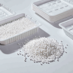 Feuille de mousse compostable PLA+PBAT+Amidon de maïs pour emballage alimentaire thermoformable, certifiée BPI, haute rigidité et fluidité - Product Image 2