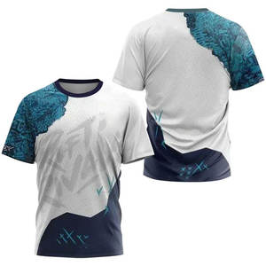 Camisetas Deportivas Sublimadas Personalizadas para Hombre, Nuevo Diseño Liso de Poliéster con Nombre del Equipo y Logotipo, Ropa Deportiva de Manga Corta Tejida - Product Image 3