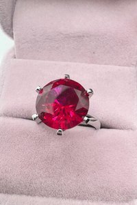 แหวนหมั้นทับทิม 5 กะรัต เงินแท้ 925 ทอง 14K 18K แพลตตินั่ม PT950 เครื่องประดับขอแต่งงาน - Product Image 3