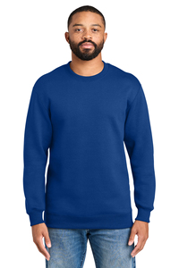 Sweat-shirt à col rond pour homme HSI 100% coton, couleur unie, coupe classique, style sportif décontracté, pull-over en tissu tricoté d'hiver, non doublé - Product Image 1