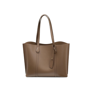 Modern Plain Dyed Brown Polyester Grocery <b>Bag</b> with Adjustable Handle Eco-Friendly Water Resistant Durable Fashion Outdoor Use - Product Image 1