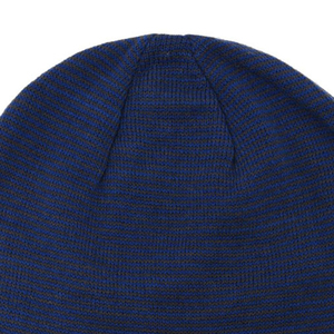 Wholesale Vertical Striped Winter Hat Custom Black Brand Patch Grey <b>Scale</b> Gradient Knitted Beanie Blank Skullies for Embroidery - Product Image 6