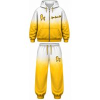 Ensemble survêtement blanc et or tie-dye pour femmes Sigma Gamma Rho, sweat à capuche oversize et pantalon de survêtement, mode streetwear personnalisée pour sororité grecque