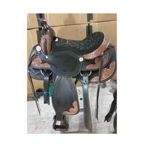 Silla de montar western de cuero hecha a medida en tamaños de 10 a 18 pulgadas para carreras de barriles, aventuras en senderos y paseos recreativos. - Product Image 1