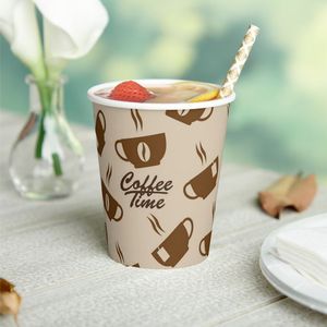 4 oz Single Wall Disposable Paper <b>Cup</b> with Custom Logo for <b>Espresso</b> Shots and High Volume Beverage Hub - Product Image 5