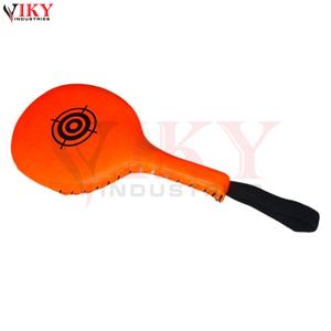 Almohadilla de golpeo de Taekwondo de doble cara, duradera, de cuero, personalizable, de alto impacto, para entrenamiento profesional, MMA y fitness - Product Image 4