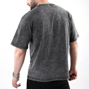 เสื้อยืดผ้าฝ้ายถัก 100% คุณภาพพรีเมียม เป็นมิตรกับสิ่งแวดล้อม ซักแบบแอซิดวอช ระบายอากาศได้ดี สวมใส่สบาย ดีไซน์ล่าสุด เสื้อยืดแอซิดวอช - Product Image 4
