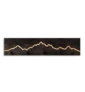 Modern Cute <b>Wooden</b> Wall <b>Coat</b> Rack with 4 <b>Hooks</b> Entryway Clothing Organizer Eco-Friendly Wall Mounted Home Decor - Product Image 1
