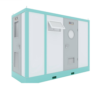 Unité combinée de douche et toilettes modulaire préfabriquée intégrée et portable pour événements extérieurs et hébergement temporaire dans les camps miniers