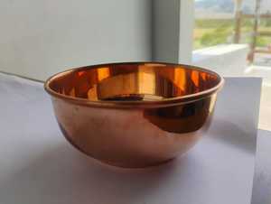 Bol en cuivre pur, simple et unique, incassable, au design élégant, avec finition cuivre poli, disponible en tailles personnalisées et en promotion. - Product Image 4